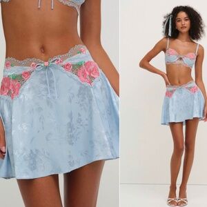 NWT Size XS Vintage Rose Eyelet Skirt by For Love and Lemons